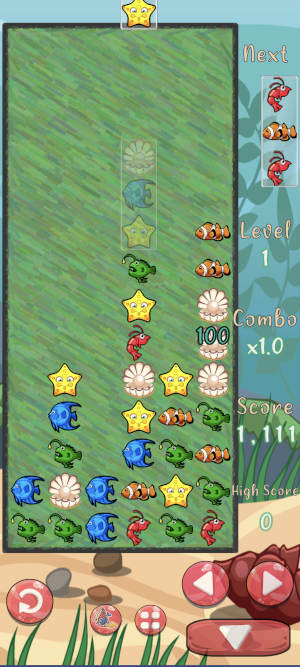 A screenshot of Aquaris Game